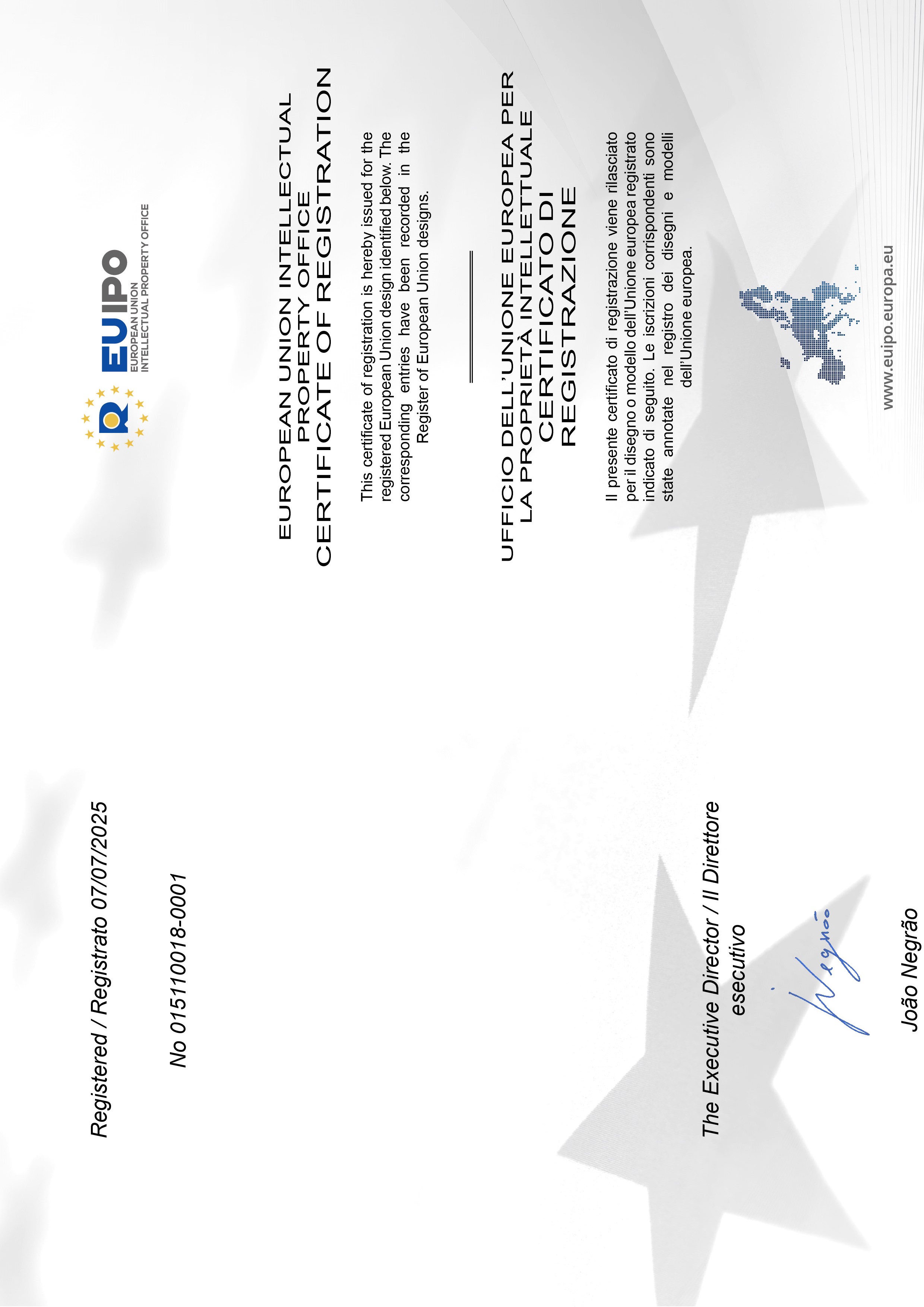 Patent in Europe